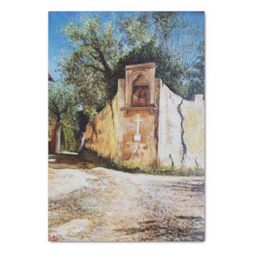 AFTERNOON IN RIMAGGIO  Tuscany View Tissue Paper