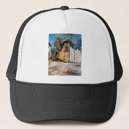 AFTERNOON IN RIMAGGIO  Tuscany View Trucker Hat