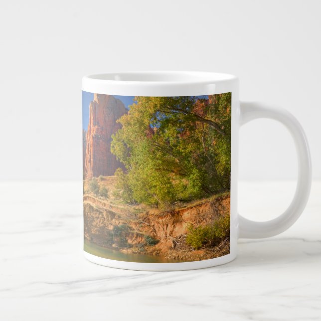 Afternoon In Zion National Park Giant Coffee Mug (Right)