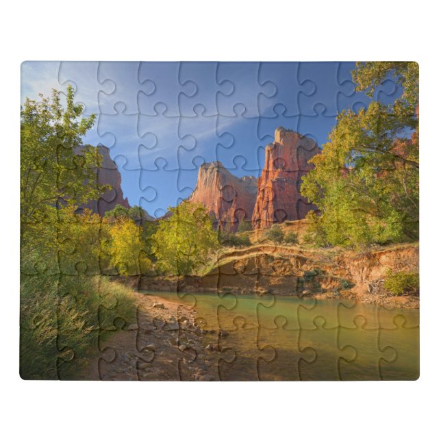 Afternoon In Zion National Park Jigsaw Puzzle (Puzzle Horizontal)