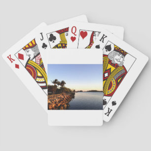 Afternoon Intercostal waterway Hollywood Florida. Poker Cards
