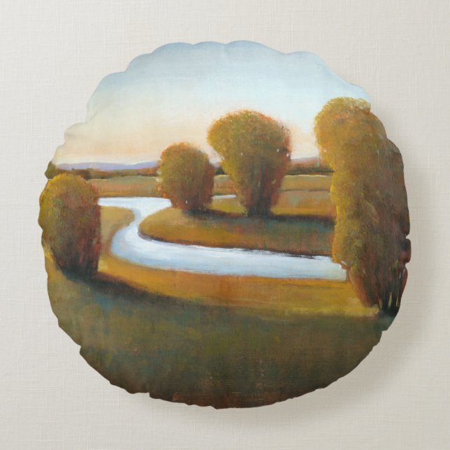 Afternoon Light V Round Pillow (Front)