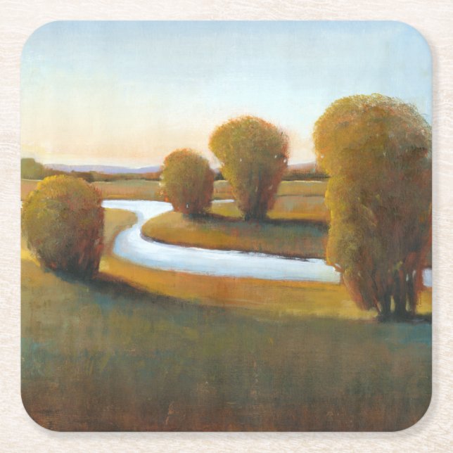 Afternoon Light V Square Paper Coaster (Front)