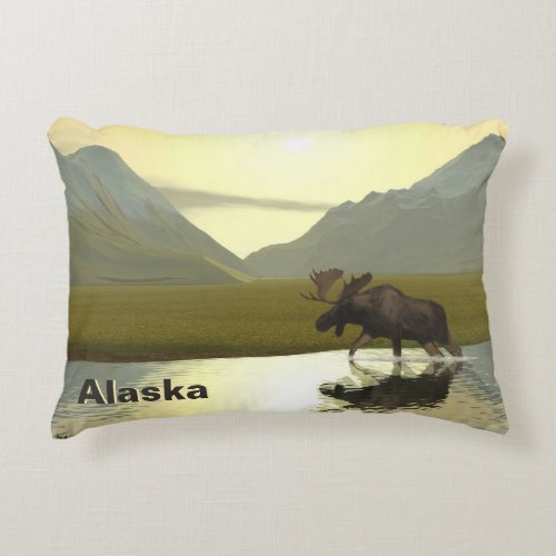 Afternoon Moose Accent Pillow