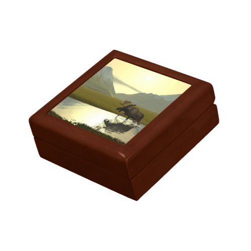 Afternoon Moose Keepsake Box