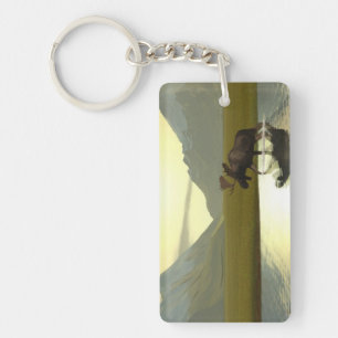 Afternoon Moose Keychain