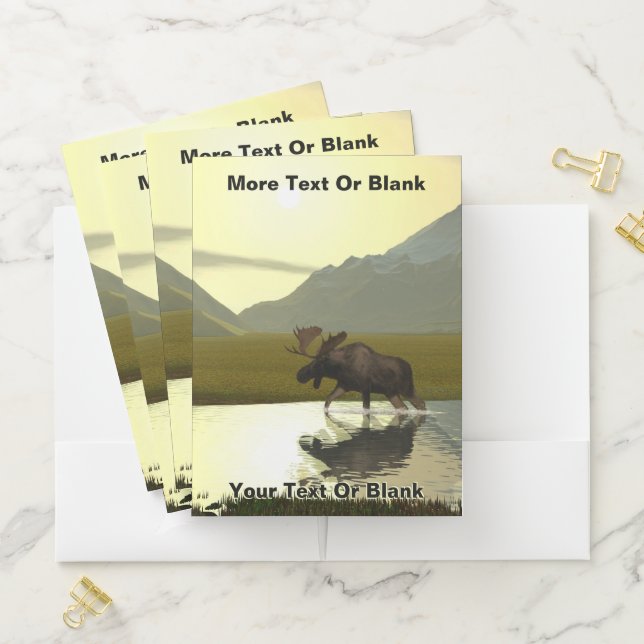 Afternoon Moose Pocket Folder (In Situ)