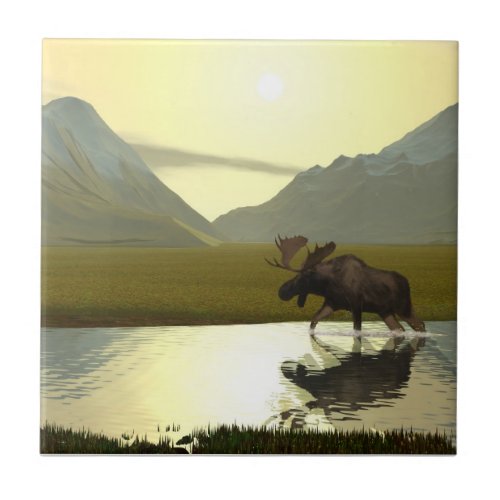 Afternoon Moose Tile