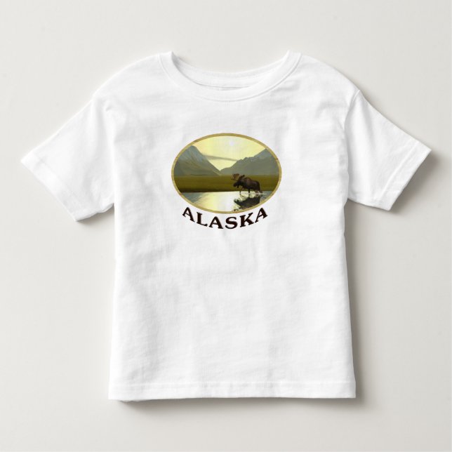 Afternoon Moose Toddler T-shirt (Front)