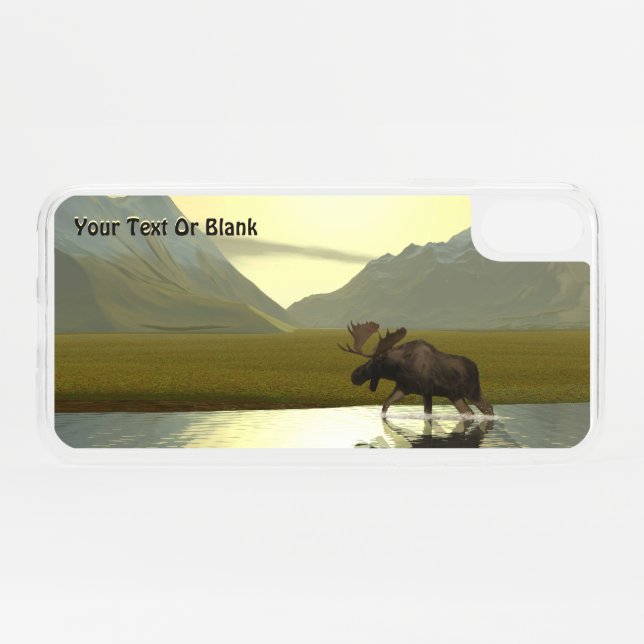 Afternoon Moose Uncommon iPhone Case (Back (Horizontal))