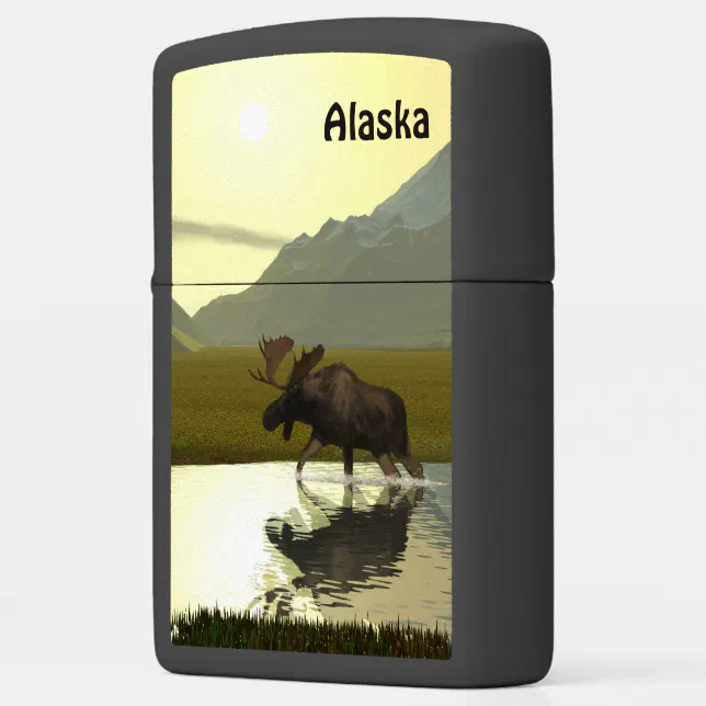 Afternoon Moose Zippo Lighter Zazzle