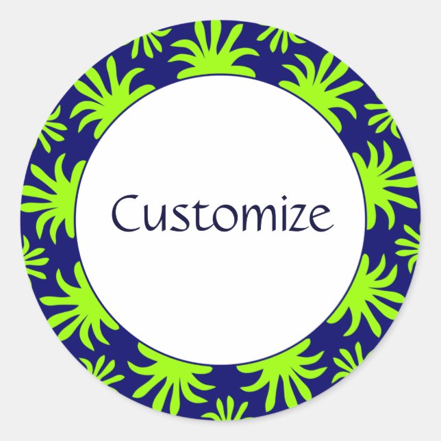 Afternoon of the Triffids Template Classic Round Sticker (Front)