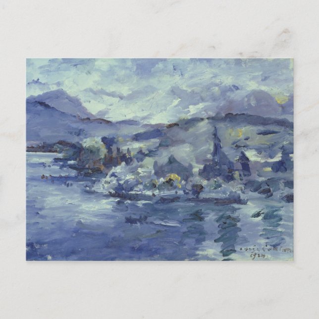 Afternoon on Lake Lucerne, 1924 Postcard (Front)