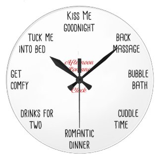 Afternoon Romance Valentine's Day Couples Clock