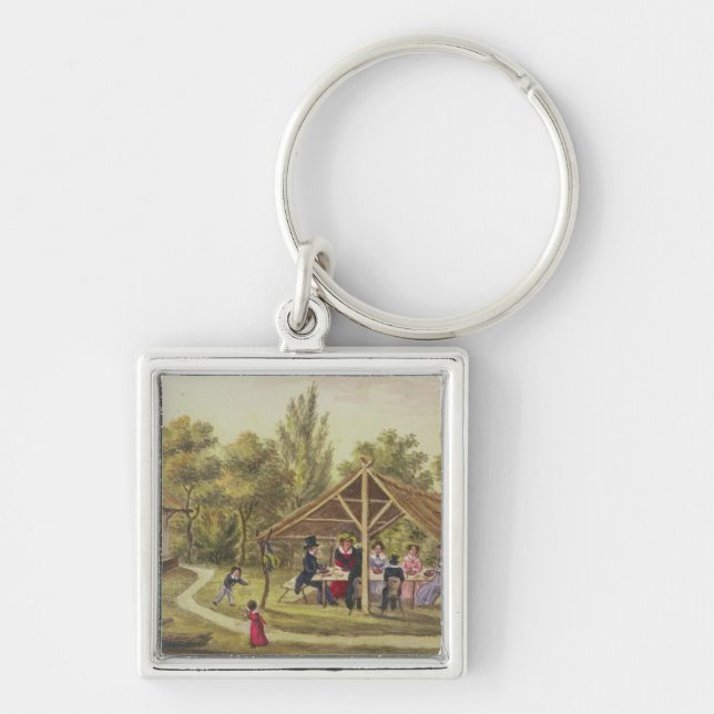 Afternoon tea at a tavern from the journal of keychain (Front)