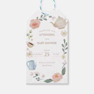 Afternoon Tea Baby Shower Gift and Favor Tags