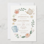 Afternoon Tea Baby Shower Invitation (Front)