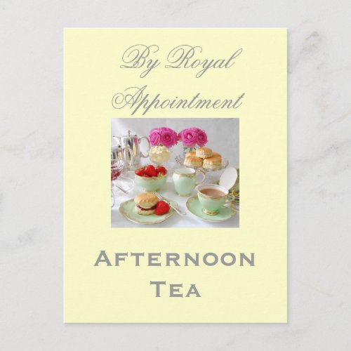 Afternoon Tea By Royal Appointment Postcard