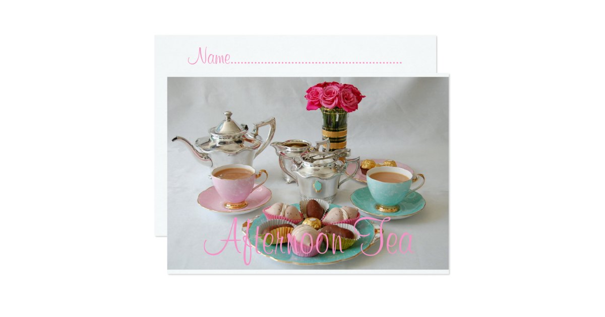 Afternoon Tea Card | Zazzle