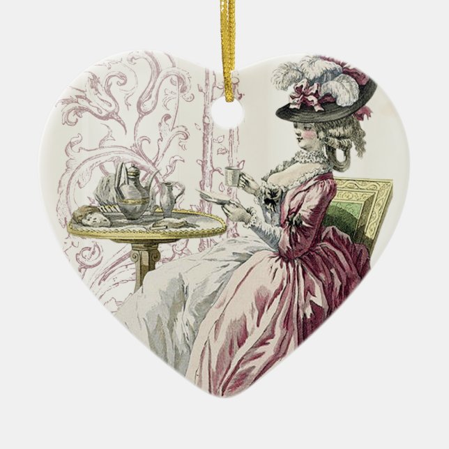 Afternoon Tea! Ceramic Ornament (Front)