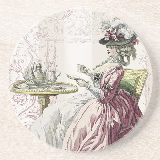 Afternoon tea! drink coaster (Front)