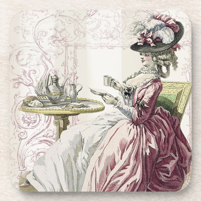 Afternoon tea! drink coaster (Front)