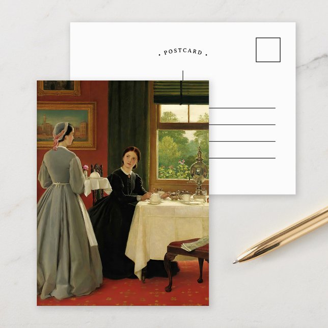 Afternoon Tea | George Dunlop Leslie Postcard (Creator Uploaded)