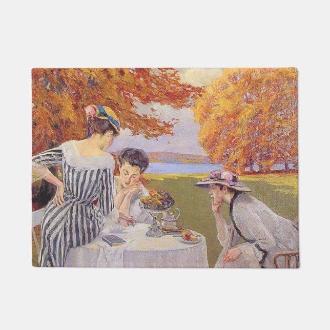 Afternoon tea in the park doormat (Front)