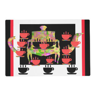 Afternoon Tea Laminated Paper Placemat