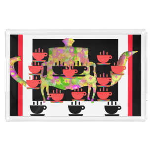 Afternoon Tea Large Rectangular Acrylic Tray