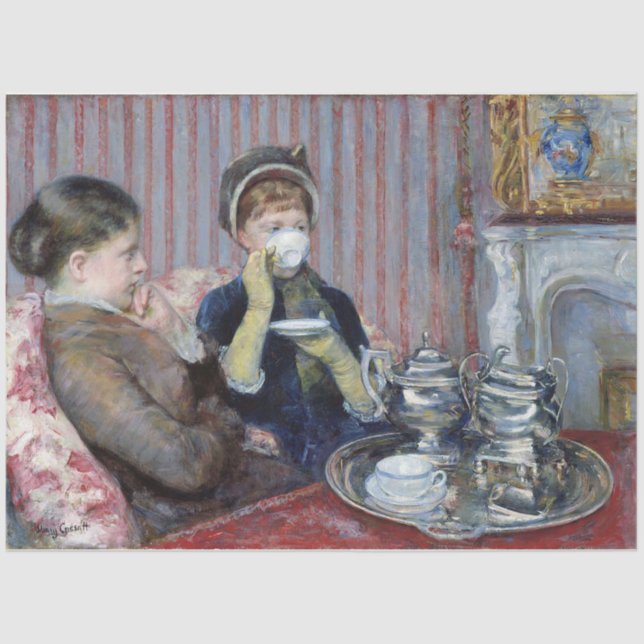 Afternoon Tea, Mary Cassatt Tissue Paper (Front)