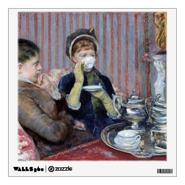 Afternoon Tea, Mary Cassatt Wall Decal (Front)