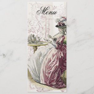 Afternoon Tea! Menu, on Linen Menu