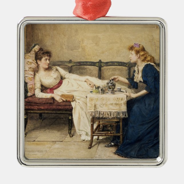 Afternoon Tea Metal Ornament (Front)