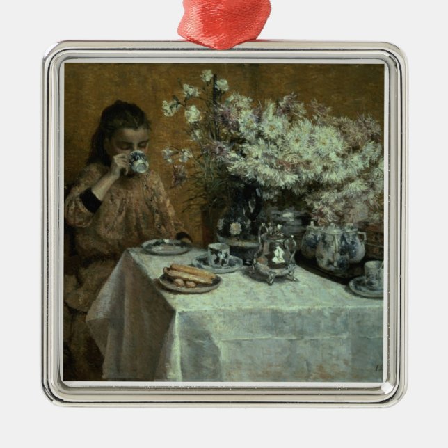 Afternoon Tea Metal Ornament (Front)