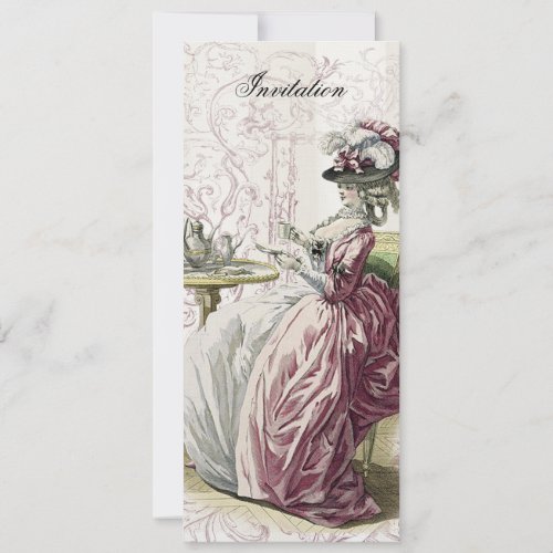 Afternoon Tea on Linen Invites