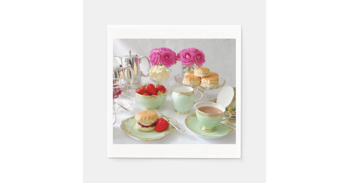 Afternoon Tea Paper Napkins Zazzle