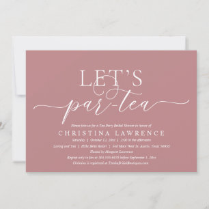 Afternoon Tea Party, Bride to be, Bridal Shower In Invitation