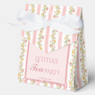Afternoon tea party grand millennial baby shower favor boxes