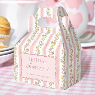 Afternoon tea party grand millennial baby shower favor boxes