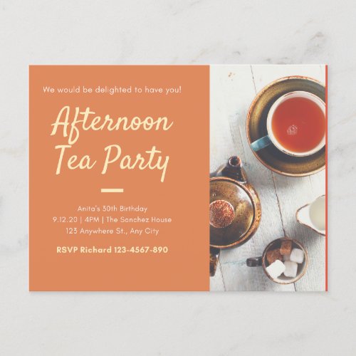 Afternoon Tea Party Postcard