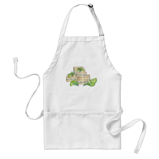 Afternoon Tea Party Shower Cucumber Sandwiches Adult Apron (Front)