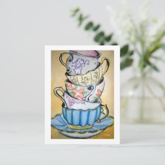 Afternoon Tea Postcard | Zazzle