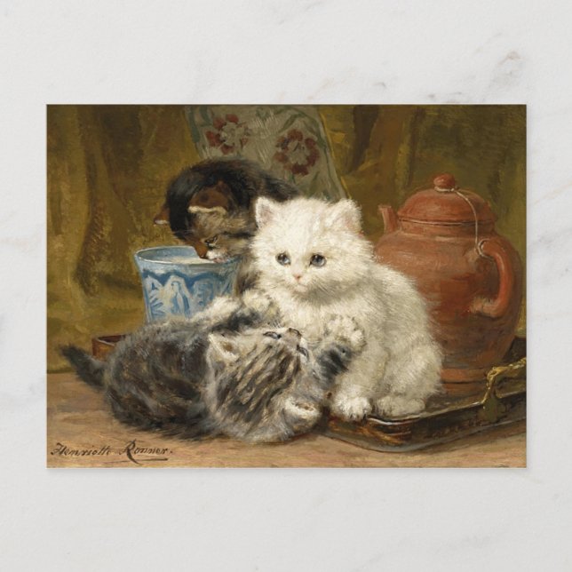 Afternoon Tea - Ronner-Knip Postcard (Front)