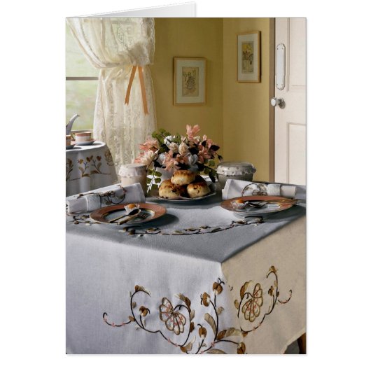 Afternoon tea setting cards (Front)