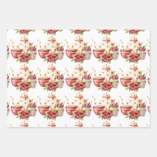 Afternoon Tea Wrapping Paper Sheets