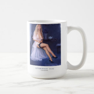 "AFTERNOON TEAS"  Pinup girl coffee mug