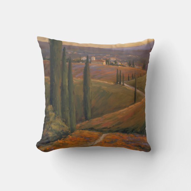 Afternoon Walk I Throw Pillow (Front)