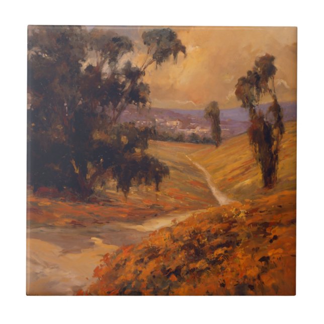 Afternoon Walk II Ceramic Tile (Front)