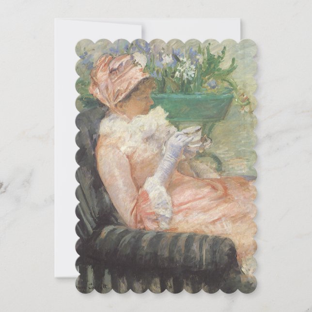 Afteroon Tea Party Bridal Shower Impressionism Art Invitation (Front)